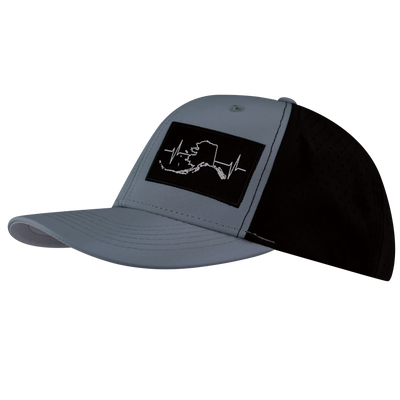 Alaska - 6 Panel - Gray Blue / Black - Laser Mesh (Unisex)