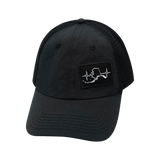 Alaska - 6 Panel - Unstructured - Black - Soft Trucker Mesh (Unisex)