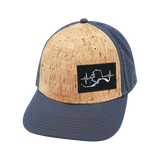 Alaska - 6 Panel - Cork - Charcoal - Laser Mesh (Unisex)