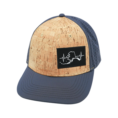 Alaska - 6 Panel - Cork - Charcoal - Laser Mesh (Unisex)