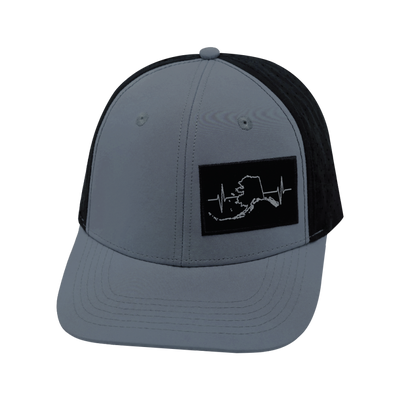 Alaska - 6 Panel - Gray Blue / Black - Laser Mesh (Unisex)