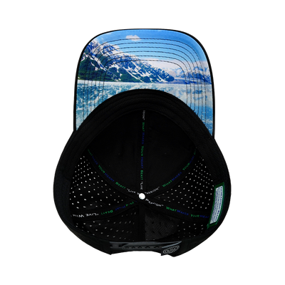 Alaska - 6 Panel - Shallow Fit - Pony Tail - Cork - Black - Laser Mesh (Unisex)
