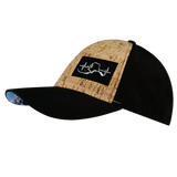 Alaska - 6 Panel - Shallow Fit - Pony Tail - Cork - Black - Laser Mesh (Unisex)