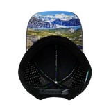 Alaska - 6 Panel - Shallow Fit - Pony Tail - Charcoal / Black - Laser Mesh (Unisex)