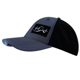 Alaska - 6 Panel - Shallow Fit - Pony Tail - Charcoal / Black - Laser Mesh (Unisex)