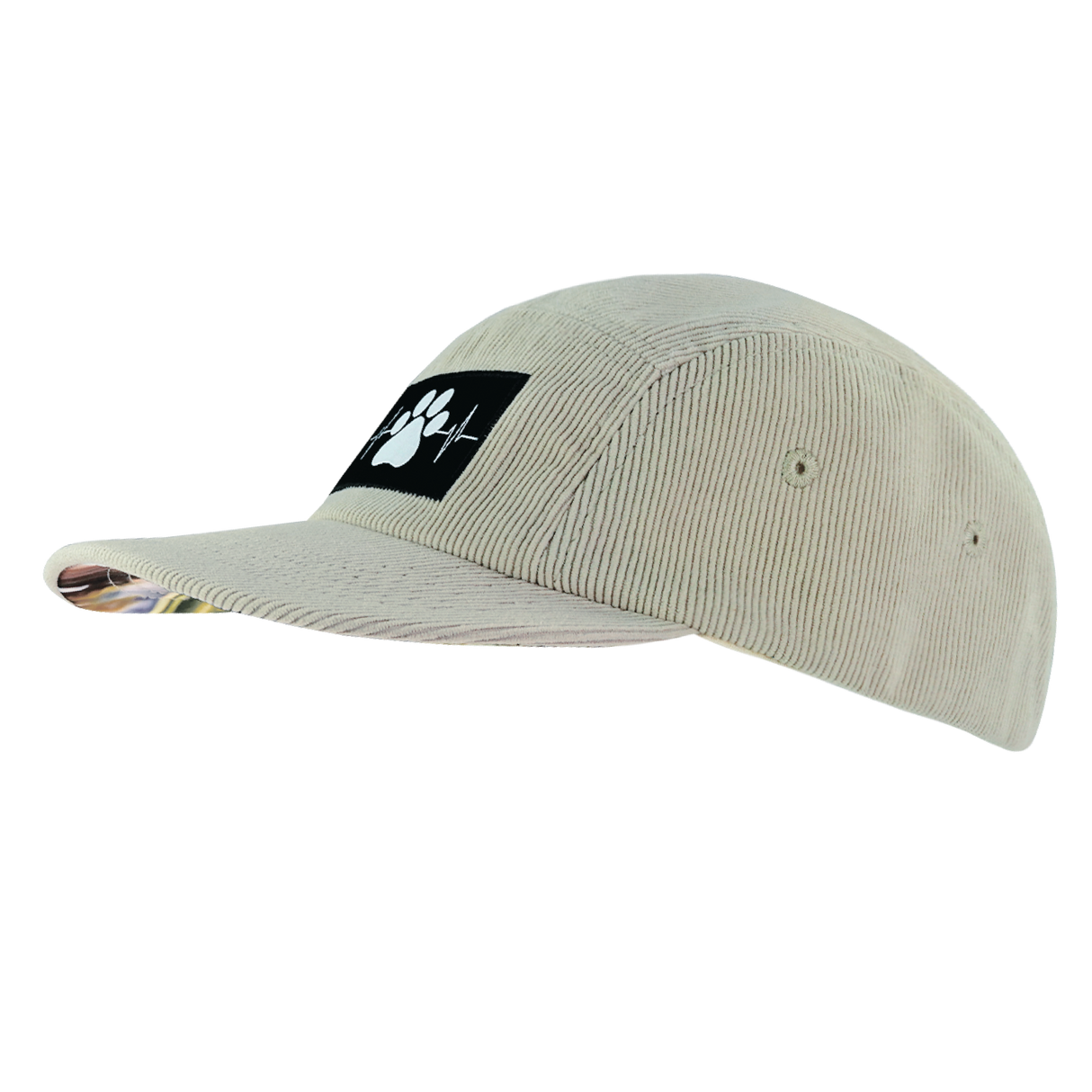 Dog - 5 Panel - Unstructured - Corduroy - Sand - Fabric Back (Unisex)