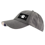 Dog - 6 Panel - Unstructured - Corduroy - Charcoal - Fabric Back (Unisex)