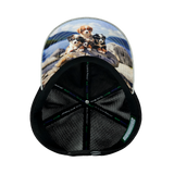 Dog - 6 Panel - Unstructured - Heather Gray / Black - Soft Trucker Mesh (Unisex)