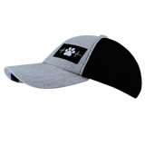 Dog - 6 Panel - Unstructured - Heather Gray / Black - Soft Trucker Mesh (Unisex)