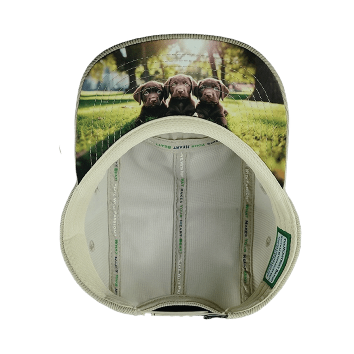 Dog - 5 Panel - Unstructured - Corduroy - Sand - Fabric Back (Unisex)