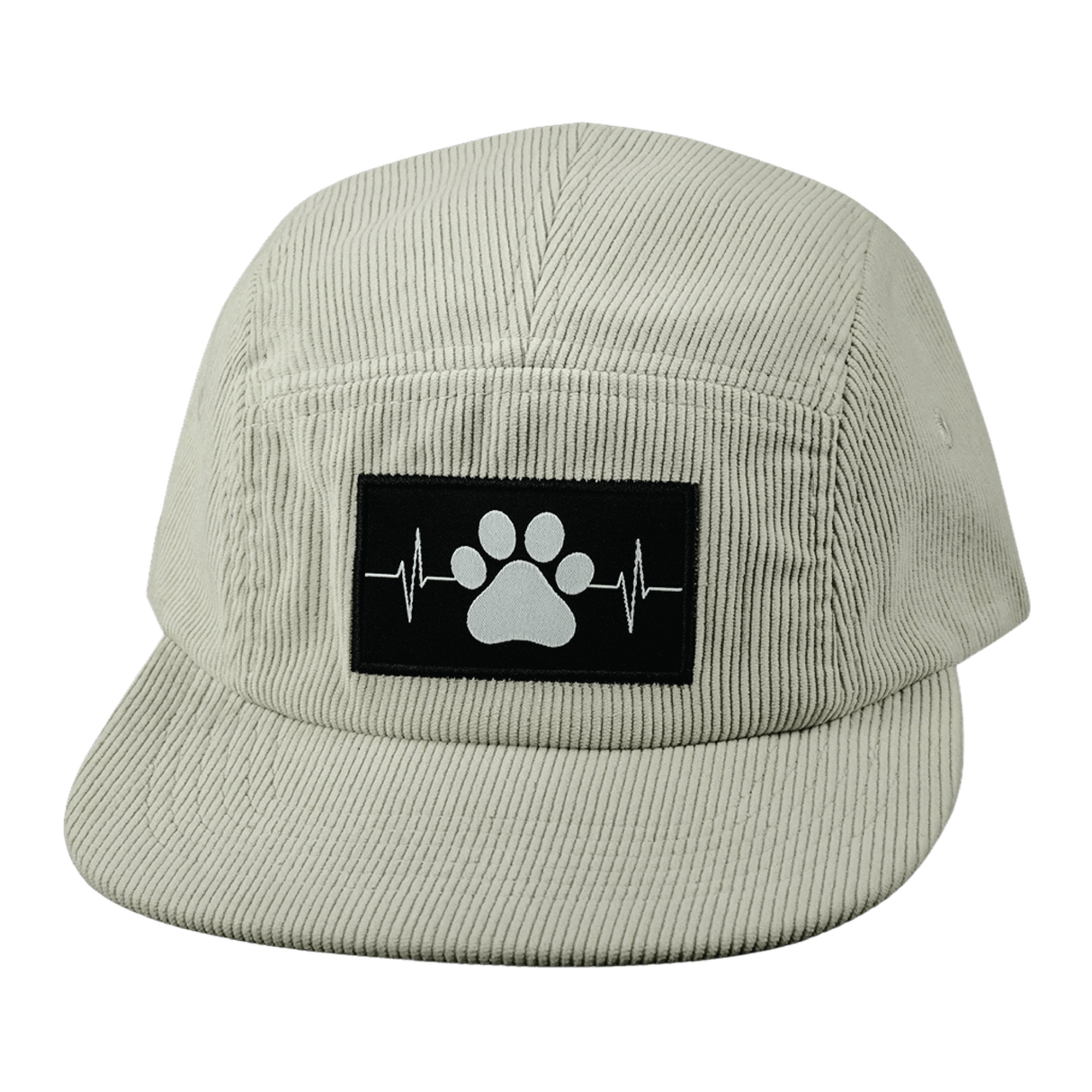 Dog - 5 Panel - Unstructured - Corduroy - Sand - Fabric Back (Unisex)