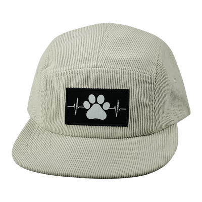 Dog - 5 Panel - Unstructured - Corduroy - Sand - Fabric Back (Unisex)