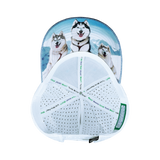 Dog - 6 Panel - Shallow Fit - Pony Tail - Light Blue / White - Laser Mesh (Unisex)
