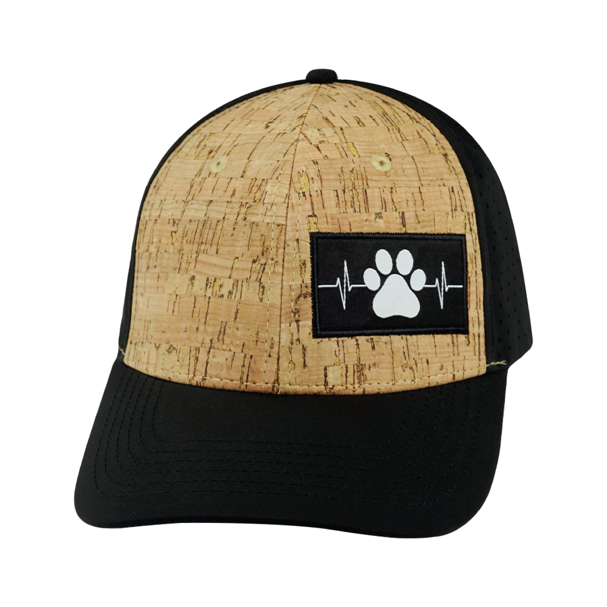 Dog - 6 Panel - Cork - Black - Laser Mesh (Unisex)