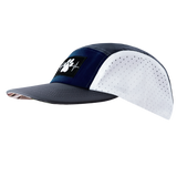 Dog - 5 Panel - Sporty - Unstructured - Charcoal / Navy / White - Laser Mesh (Unisex)