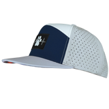 Dog - 7 Panel - Gray / Navy / White - Laser Mesh (Unisex)