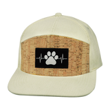 Dog - 7 Panel - Corduroy - Cork - Cream - Fabric Back (Unisex)