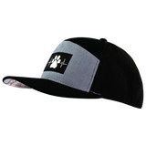 Dog - 7 Panel - Corduroy - Black / Gray Blue - Laser Mesh (Unisex)