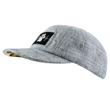 Dog - 5 Panel - Unstructured - Light Gray Hemp - Fabric Back (Unisex)