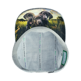 Dog - 5 Panel - Unstructured - Light Gray Hemp - Fabric Back (Unisex)