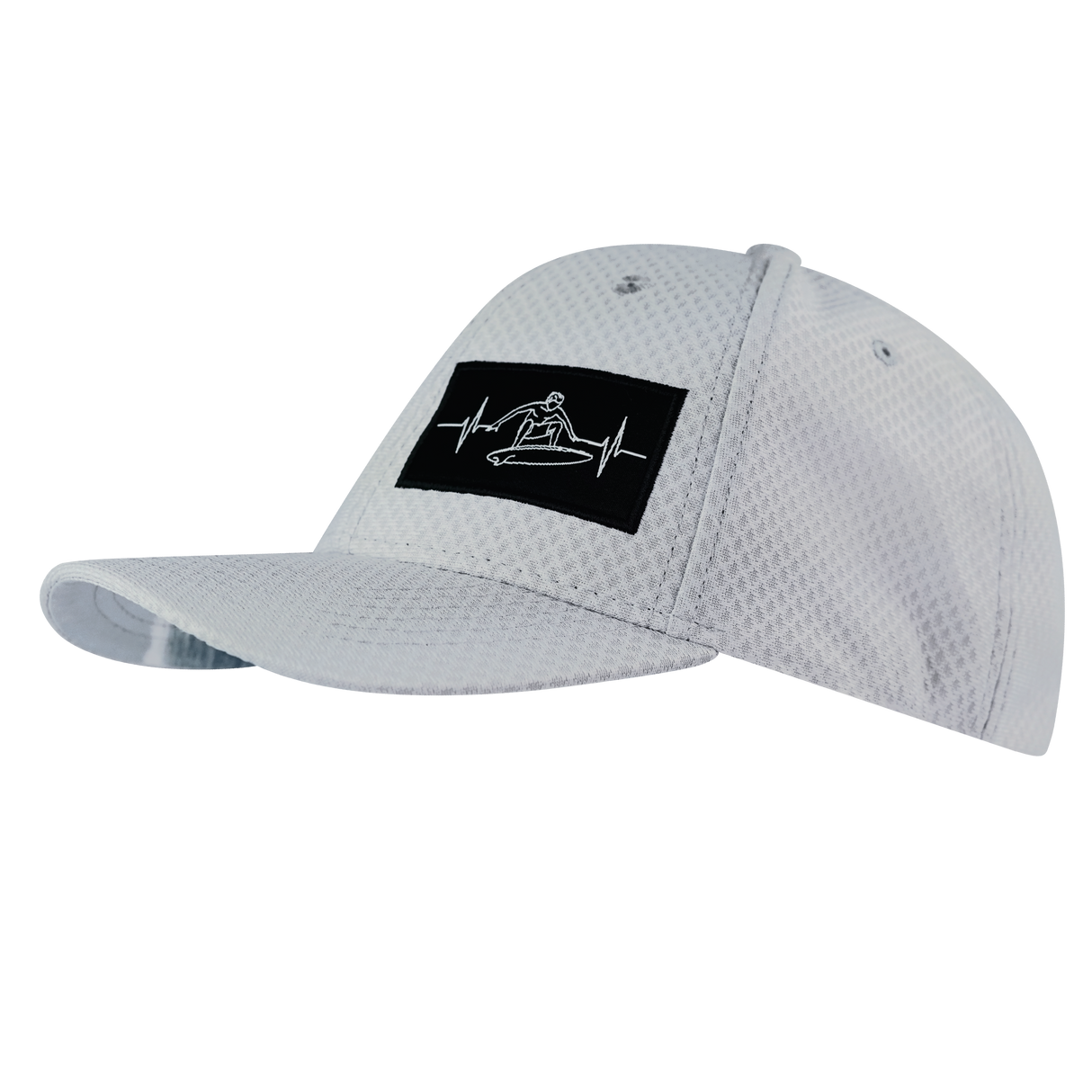 Surf - 6 Panel - AirMesh - Athletic Fit - Gray - Fabric Back (Unisex)