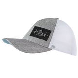 Surf - 6 Panel - Shallow Fit - Heather Gray / White - Trucker Mesh (Unisex)