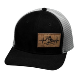 Surf - 6 Panel - Suede - Black / Gray - Trucker Mesh (Unisex)