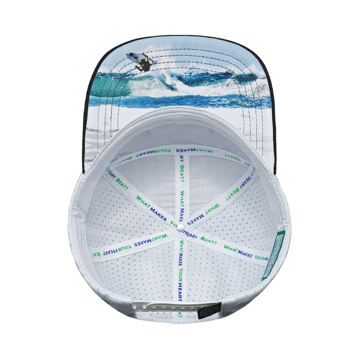 Surf - 7 Panel - Corduroy - Charcoal Gray / Light Blue / White - Jersey Mesh (Unisex)