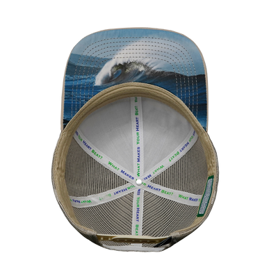 Surf - 6 Panel - Cream / Gray - Trucker Mesh (Unisex)