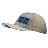 Surf - 6 Panel - Cream / Gray - Trucker Mesh (Unisex)