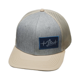 Surf - 6 Panel - Cream / Gray - Trucker Mesh (Unisex)