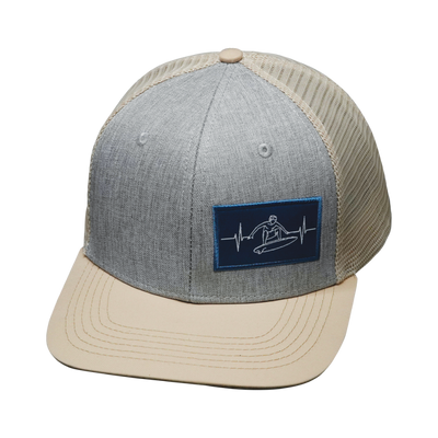 Surf - 6 Panel - Cream / Gray - Trucker Mesh (Unisex)