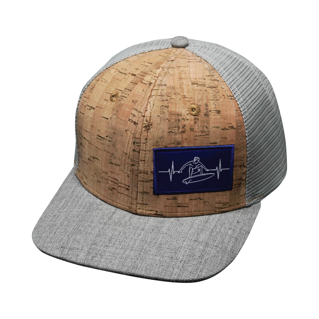 Surf - 6 Panel - Cork - Heather Gray / Gray - Trucker Mesh (Unisex)