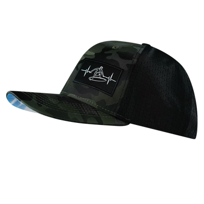 Surf - 6 Panel - Green Camo / Black - Jersey Mesh (Unisex)