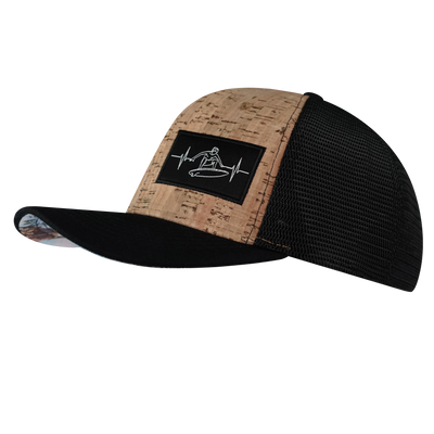 Surf - 6 Panel - Cork - Black - Trucker Mesh (Unisex)
