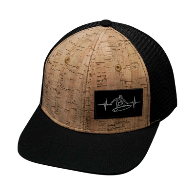 Surf - 6 Panel - Cork - Black - Trucker Mesh (Unisex)