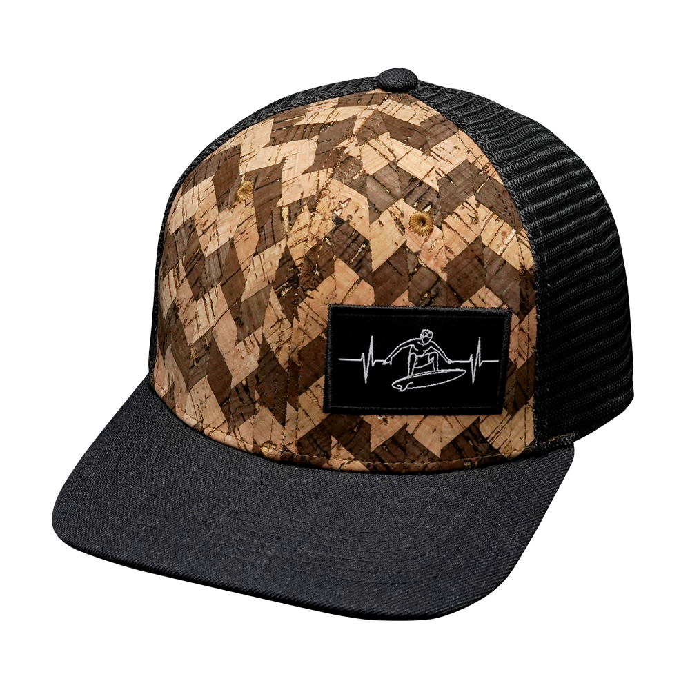 Surf - 6 Panel - Cork - Charcoal Gray - Trucker  Mesh (Unisex)