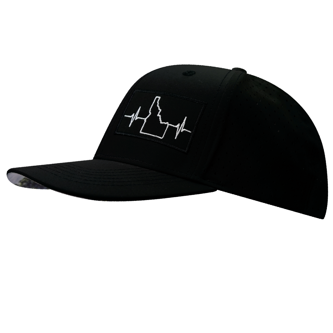 Idaho - 6 Panel - Black - Laser Mesh (Unisex)