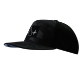 Idaho - 7 Panel - Black Camo / Black - Laser Mesh (Unisex)