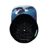 Idaho - 7 Panel - Navy Camo / Black - Laser Mesh (Unisex)