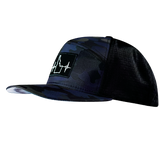 Idaho - 7 Panel - Navy Camo / Black - Laser Mesh (Unisex)