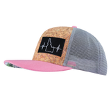 Idaho - 6 Panel - Cork - Pink / Gray - Trucker Mesh (Unisex)