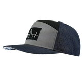 Idaho - 7 Panel - Navy / Gray / Black - Laser Mesh (Unisex)