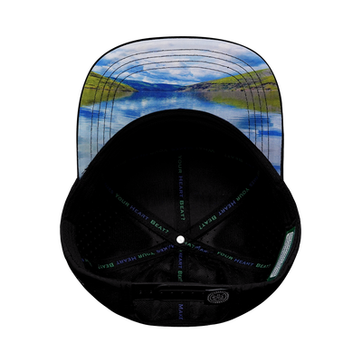 Idaho - 7 Panel - Black / White / Navy - Laser Mesh (Unisex)