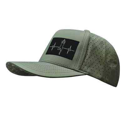 Yoga - 5 Panel - Structured - Sage - Laser Mesh (Unisex)