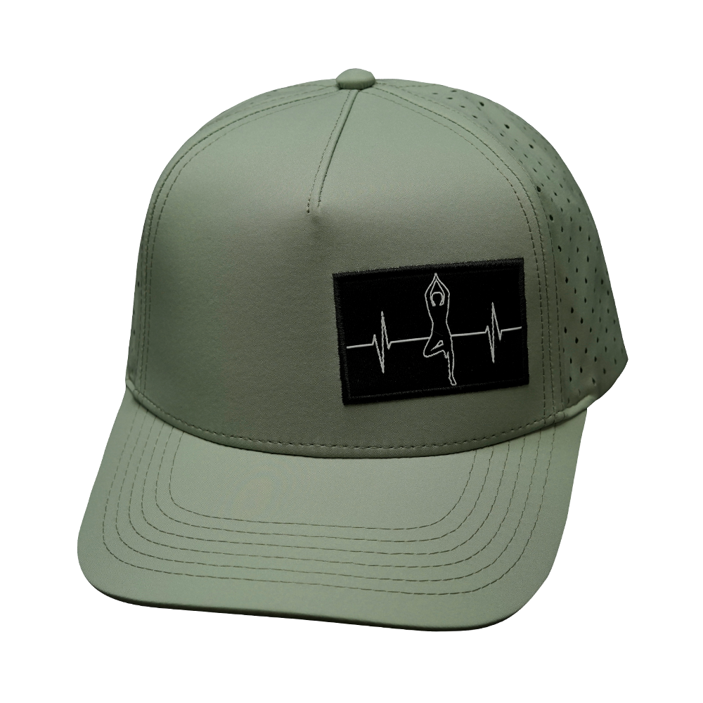 Yoga - 5 Panel - Structured - Sage - Laser Mesh (Unisex)