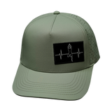 Yoga - 5 Panel - Structured - Sage - Laser Mesh (Unisex)