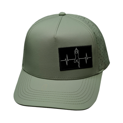 Yoga - 5 Panel - Structured - Sage - Laser Mesh (Unisex)