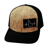 Idaho - 6 Panel - Cork - Black - Laser Mesh (Unisex)