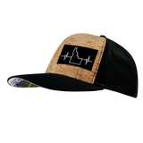 Idaho - 6 Panel - Cork - Black - Laser Mesh (Unisex)